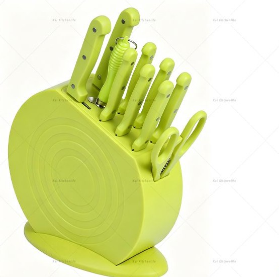 Colorful kitchen knife set