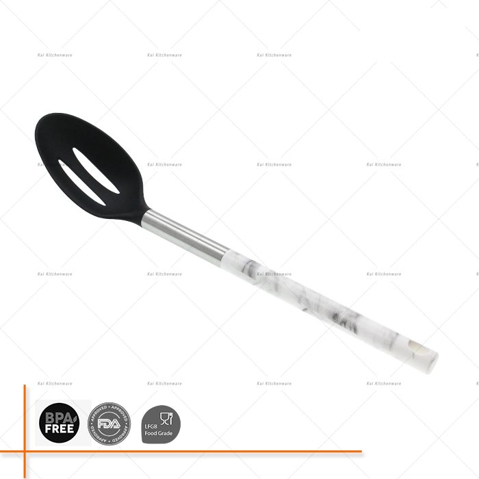D00062 - Nylon Slotted Spoon with Marbled Handle | Kai Kitchenlife