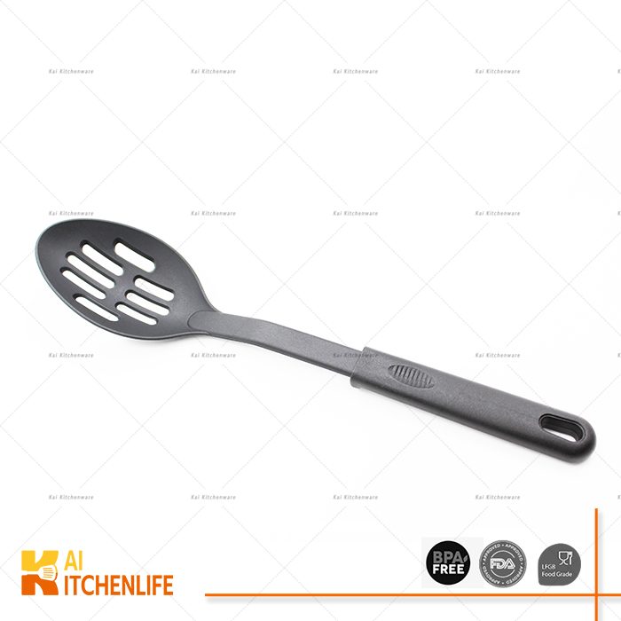 D00110 - Nylon Slotted Spoon,Black | Kai Kitchenlife