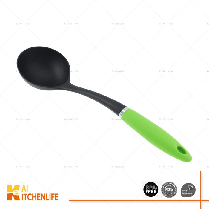 D00152 - Nylon Ladle Spoon with Color Handle | Kai Kitchenlife