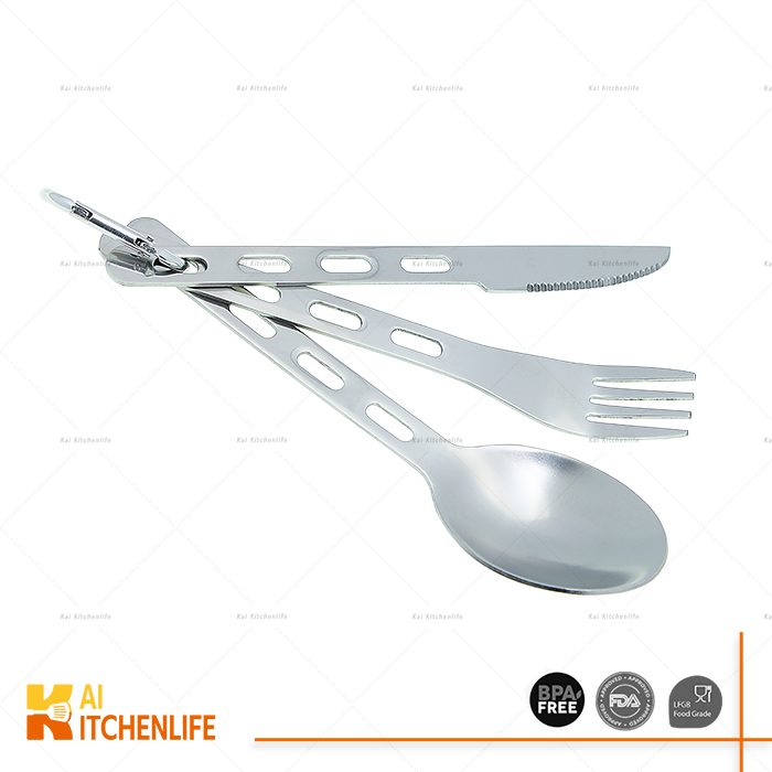 D00375 - Stainless Steel Knife Fork Spoon Set for 3PCS | Kai Kitchenlife