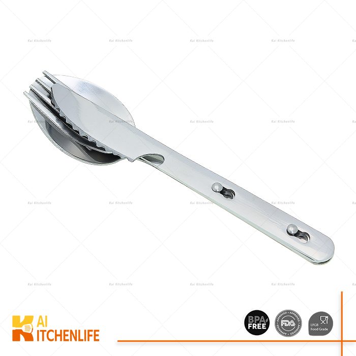 D00376 - Camping Utensils Hiking Cutlery Set for 3 | Kai Kitchenlife