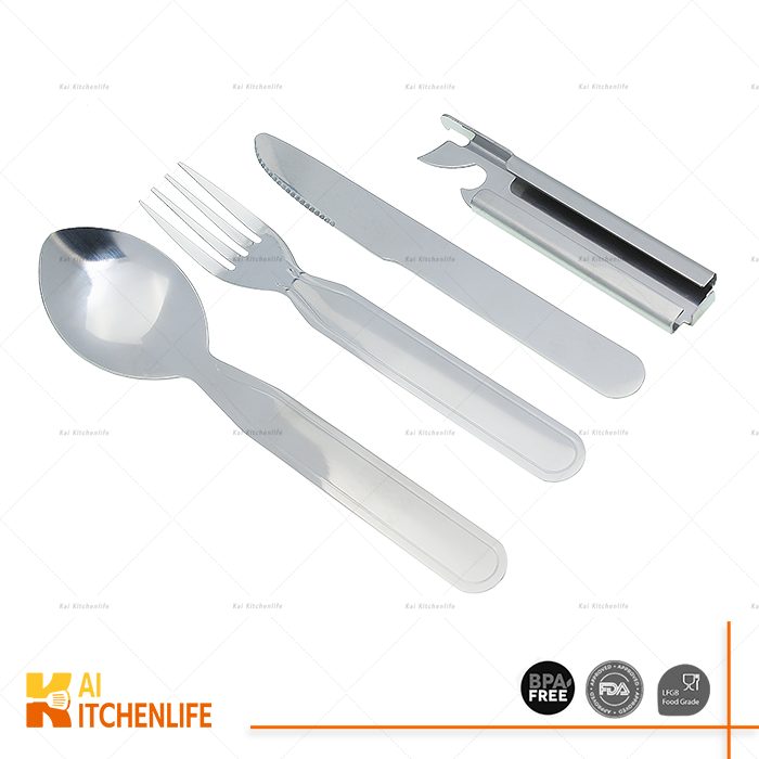 D00377 - Outdoors 4-Piece Cutlery Set | Kai Kitchenlife