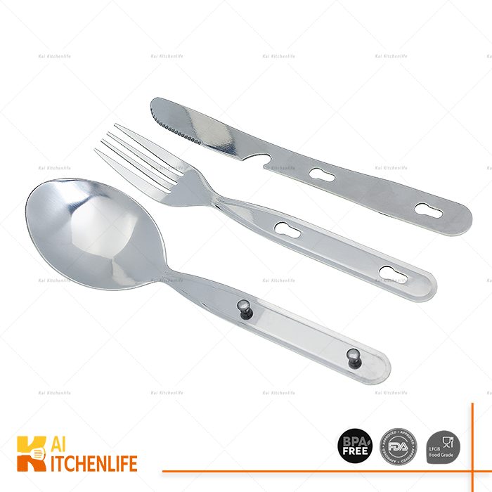 D00378 - Camping 3-Piece Cutlery Set | Kai Kitchenlife