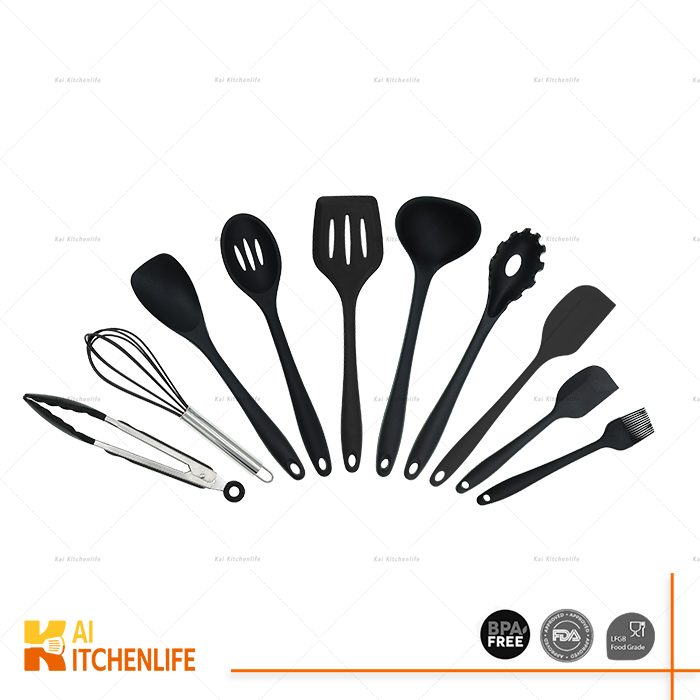 D00421 - 10PCS Silicone Cooking Utensils Set | Kai Kitchenlife