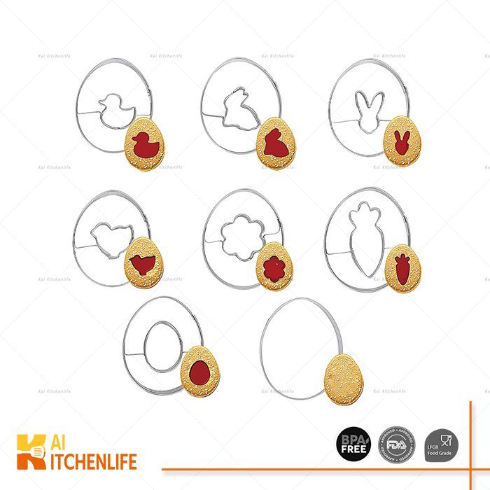 D00475 - Egg-Shaped Sandwich Cutter Set | Kai Kitchenlife