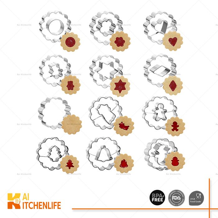 D00477 - Flower & Star Cookie Cutter Set | Kai Kitchenlife